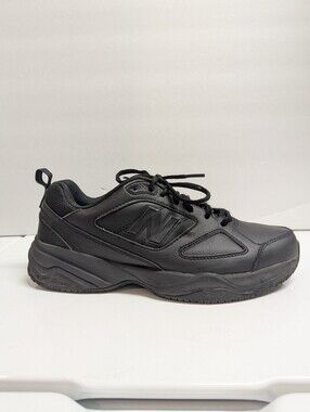 New Balance 626 sturdy Black Leather Work Shoes Size 10 Women's